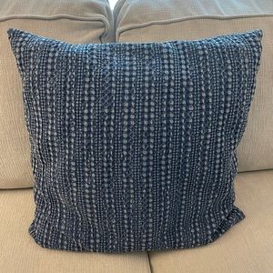 Pottery Barn Honeycomb Pillow Cover, Midnight, 18” Square